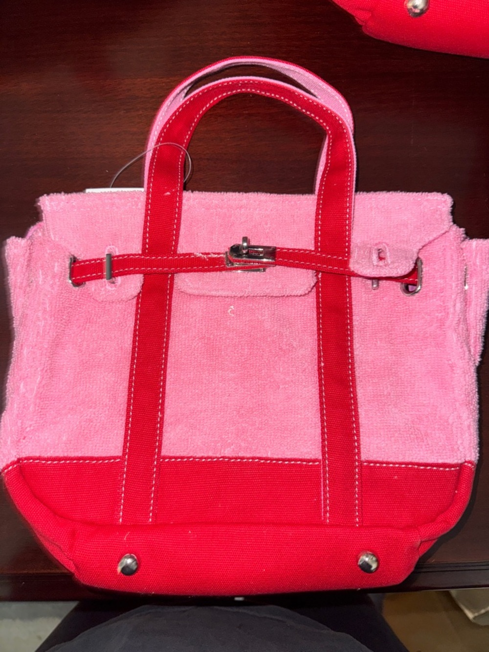 Pink and Red Women's Tote Bag - Stylish Everyday Carry